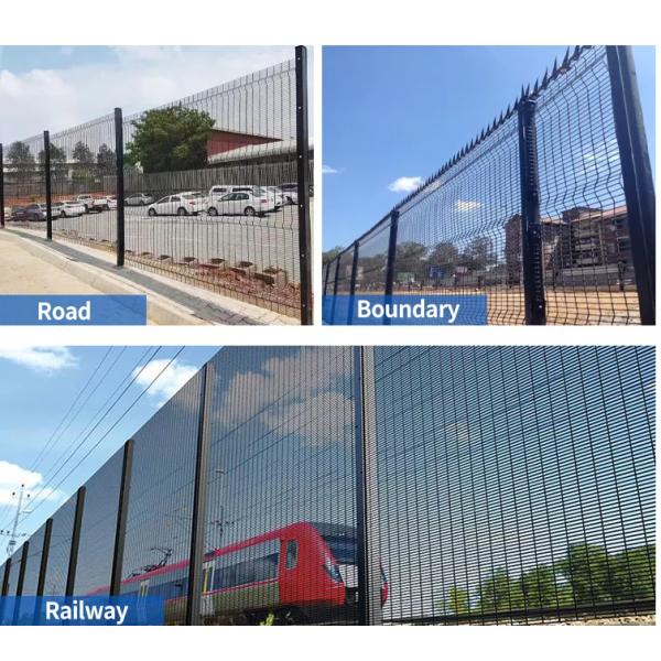 Anti Climb Perimeter Security 358 Mesh Fencing Metal