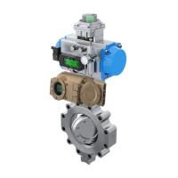 Samson Pneumatic Smart Positioner 3730-31001 con la válvula de mariposa y la válvula electromagnética de Asco