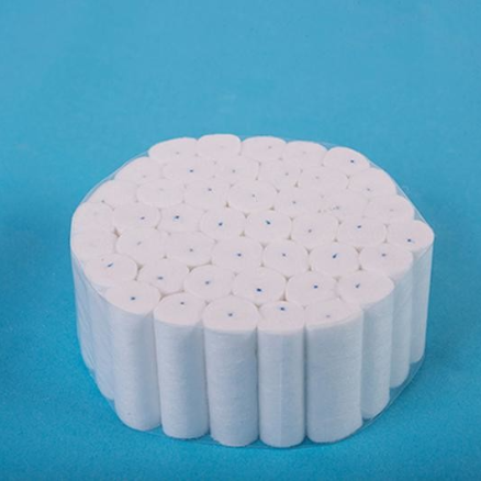 Single-use Dental Cotton Roll 100% Medical Absorbent Cotton for General Dental Applications with Low-Lint Performance CE Certified