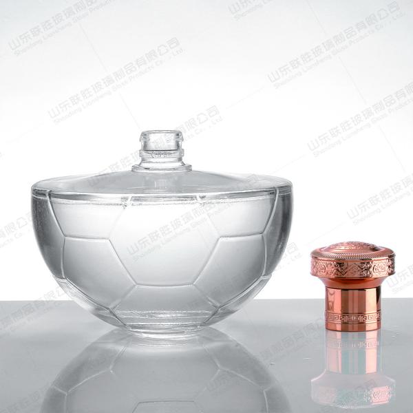 Decanador de uísque de 500 ml para garrafas industriais de vidro sem chumbo