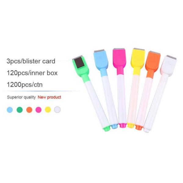 Hot sale Dry Erasable whiteboard marker pen with brush, hot sale refillable whiteboard markers