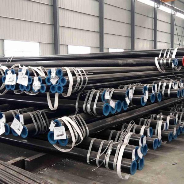 Round Pipe Tube ASTM A106C Seamless Steel Pipe Black Coated Carbon Steel Pipe Sch40-160 for Oil and Water Transportation