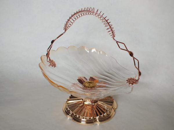 Sea shell shape candy bowl w/classic stand & elegant  (19)