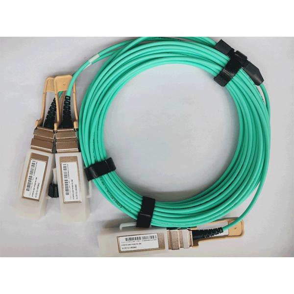 Cabo óptico ativo QSFP56 200G a 2 QSFP56 100G com modulação PAM4 de ruptura