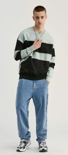 Street Wash And Make Old Men Pants Windproof Versatile Loose Baggy Jeans