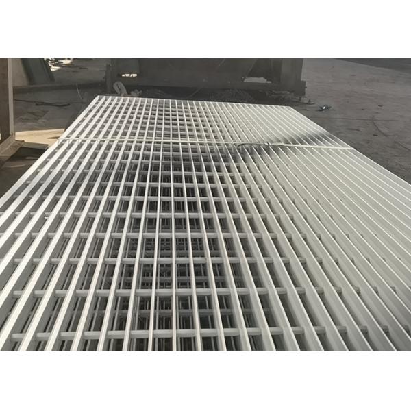 Aluminum 6063 Alloy Metal Grate Stair Treads For Industrial Walkway