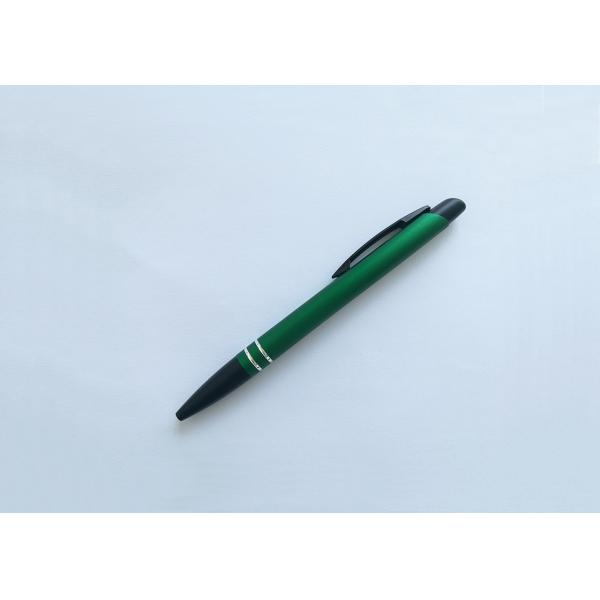 Popular clips Aluminium bar Brushed Metal Promotion Pen with Laser Logo (M112)