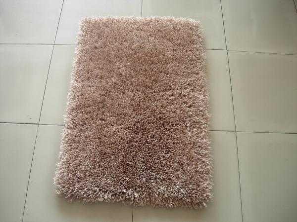 Plain Polyester Silk Mixed With Microfiber 1800G/SQM Shaggy Carpet