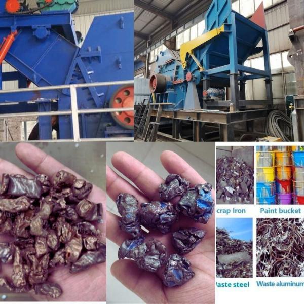 Automatic Heavy Hammer Metal Scrap Crusher with Vibrating Screen Machine
