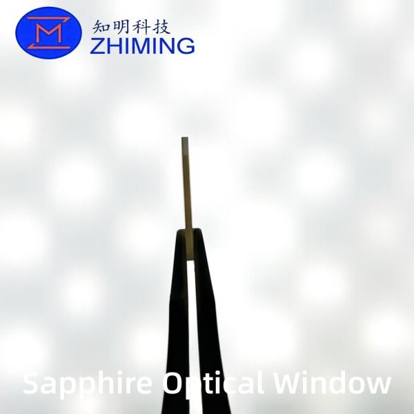 Customized Square Sapphire Optical Window with Through Hole