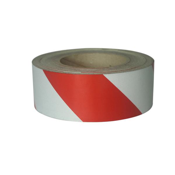 2'' Red And White Reflective Chevron Hazard Warning Tape Special Features Untearable