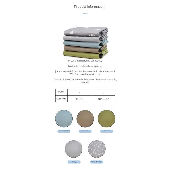 Sgs 36 в Washable тренировке собаки прокладывает 50% полиэстер 50% хлопок