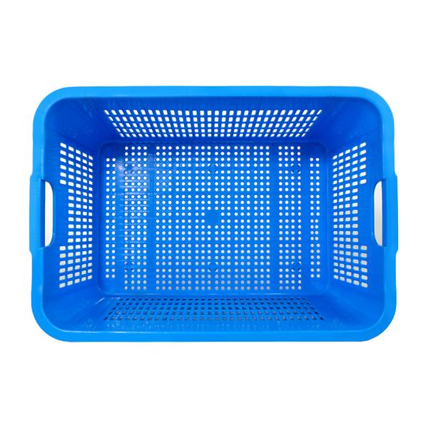 Mesh Style PP Vegetable Fruit Nestable Basket Plastic Turnover Crate with Customized Logo