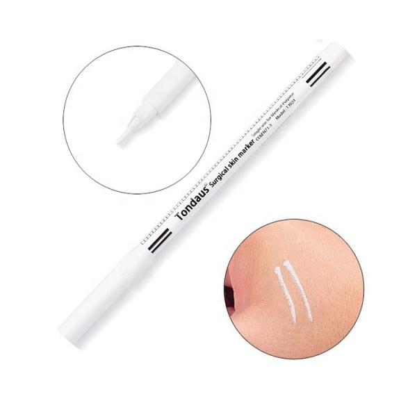 белая водоустойчивая ручка отметки брови 12g для располагать татуировки