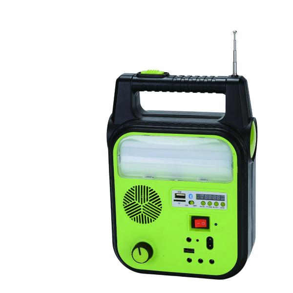 Portable Led Lighting With Fm Radio Features  Solar Lighting System For Indoor