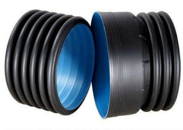peso leve do HDPE dos encaixes de tubulação do PE da parede do dobro do preto 1.6Mpa