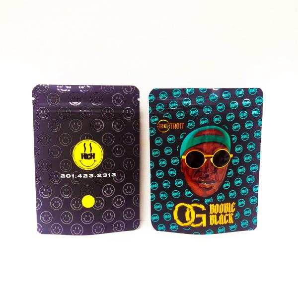 Custom Printed Weed Packaging with Matte Oil Printing for Enhanced Protection Mylar Bag