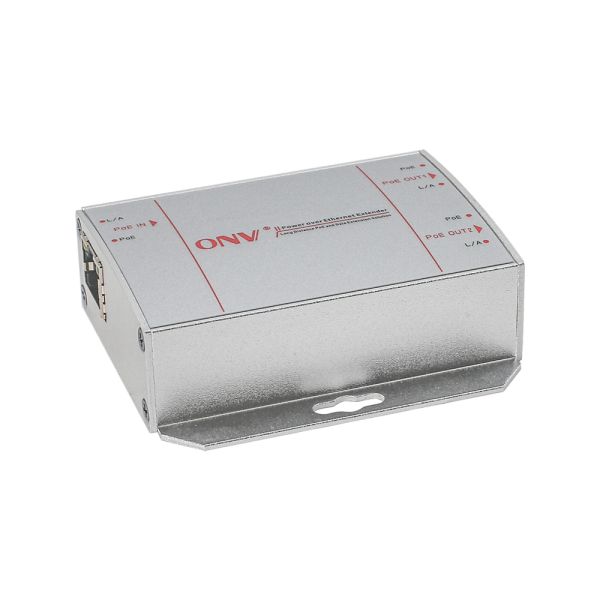 Metal Housing 3 Port Gigabit PoE Extender With Smart PoE Power Supply
