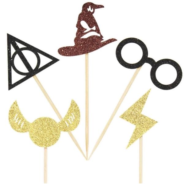 Birthday Cake Toothpicks Celebration Paper Cupcake Topper