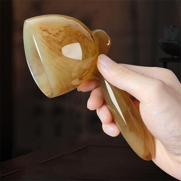 Manual Gua Sha Bowl Meridian Dredging Massage Stick Guasha Cup for Resin Body Back Health Massage Tool