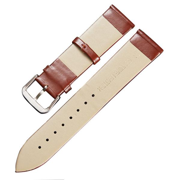 Black brown watchband Leather Men Women Watch Band  12 14 16 18  20  22 24mm  Wrist Watch Strap On Belt Bracelet Metal B