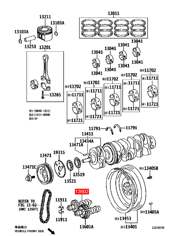 OEM 13601-28021 13602-28020 BALANCE SHAFT SUB-ASSY FOR TOYOTA 2.4L L4 - Gas