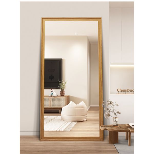 Slim Profile Full Length Contemporary Standing Mirror  For Bedroom Corner