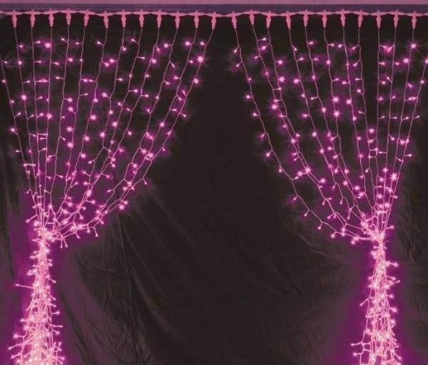 Venda quente novo desenhado 24 cortina de Natal decorar luz para o exterior