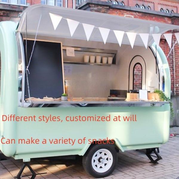 220v Voltage Towable Food Trailer with Integrated Design and Full Kitchen