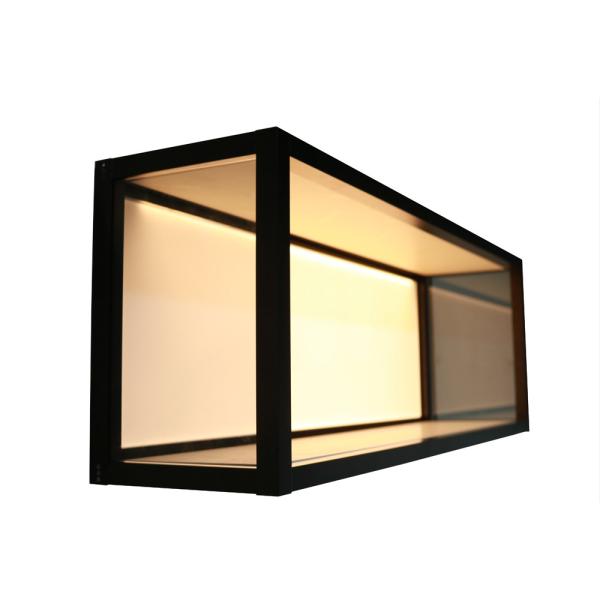 810x200x298mm Aluminum Luminous Cube Wall Shelf For Living Room Decor