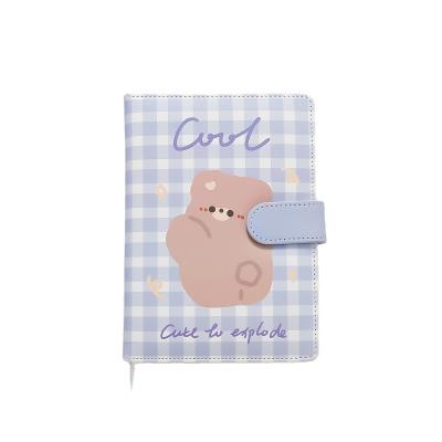 Leather Cute Ins Cartoon Student Color Page Hand Notebook LOGO Customization Accepted