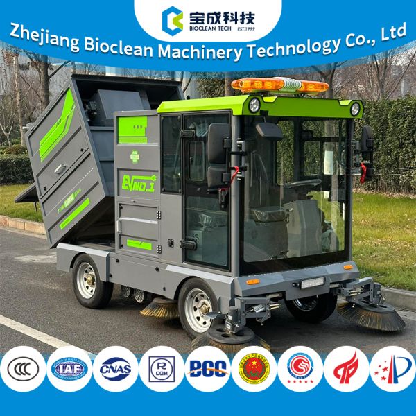 High-Power Dust/Debris Collection for Big Areas 1970mm Wheelbase Industrial Sweeper
