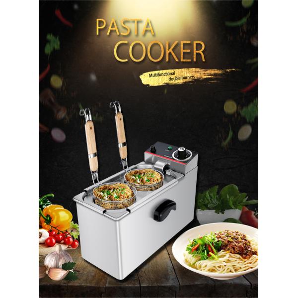 Пищевое оборудование 2 кВт Электрический рабочий стол 2 головы Макаронная печь для ресторанов Нудель Кипячение