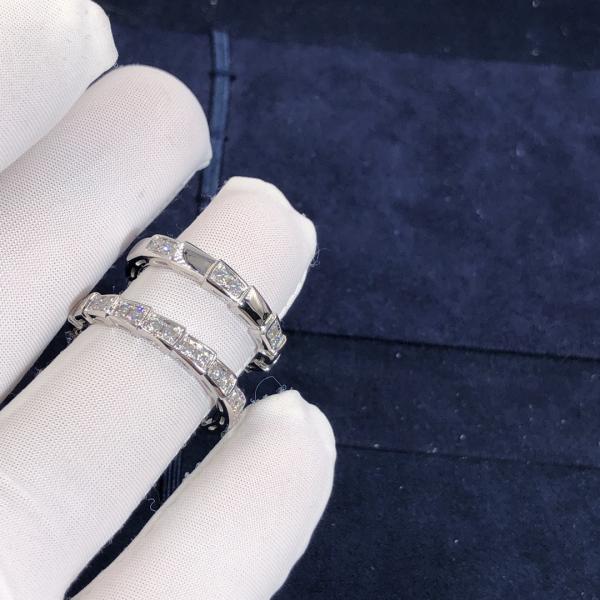 Elegant   Customized 18K Gold   Serpenti Viper Ring Diamond Ring Yellow Gold White Gold