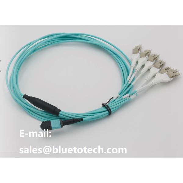 Data Center MPO MTP Fiber Optic Patch Cord Low Insertion 24 Cores MPO MTP Fiber Cable