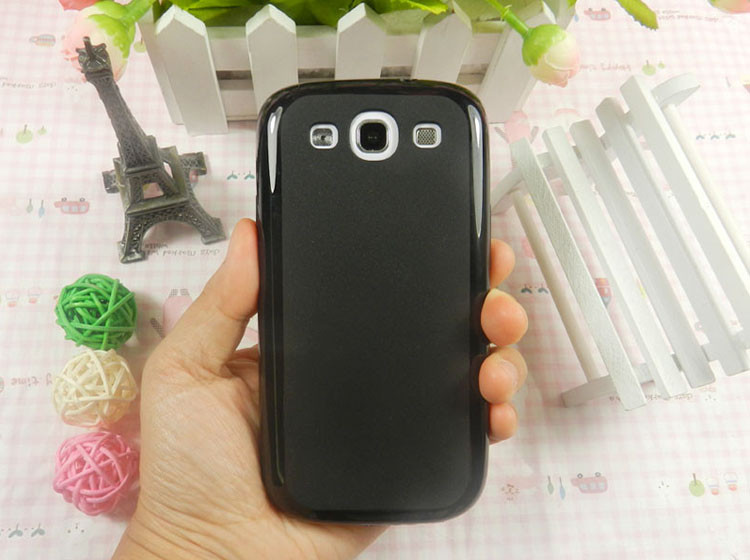 Blue Transparent Samsung Galaxy S3 Hard Shell Case With Soft PC