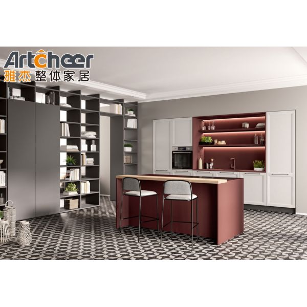Modern Customized Color Eco-Friendly Modular Kitchen Cabinet with 3 Years Guarantee