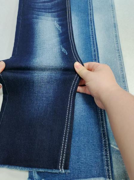 Shrink  Resistant  10.2oz Stretch Denim Fabric Right Twill  For Denim Pants
