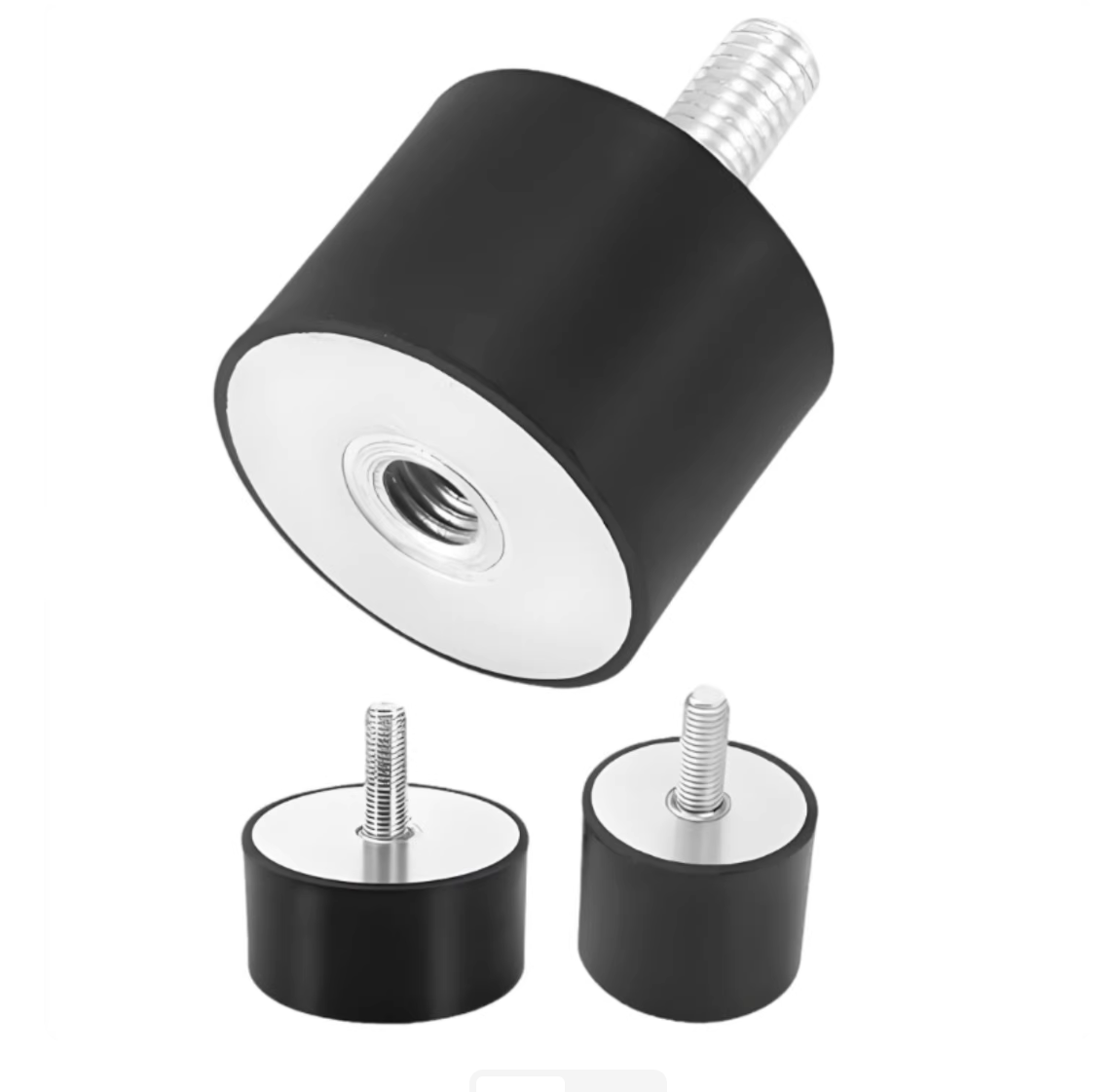 High Vibration Dampening Rubber Shock Mounts Black Rubber Components for Industrial Machinery and Equipment Applications