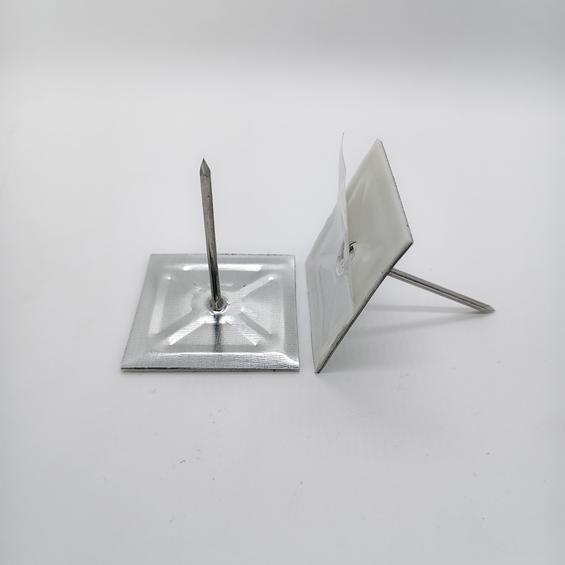 Self-Adhesive Insulation Pin, Peel and Stick Fastener for HVAC Duct and Pipe Insulation