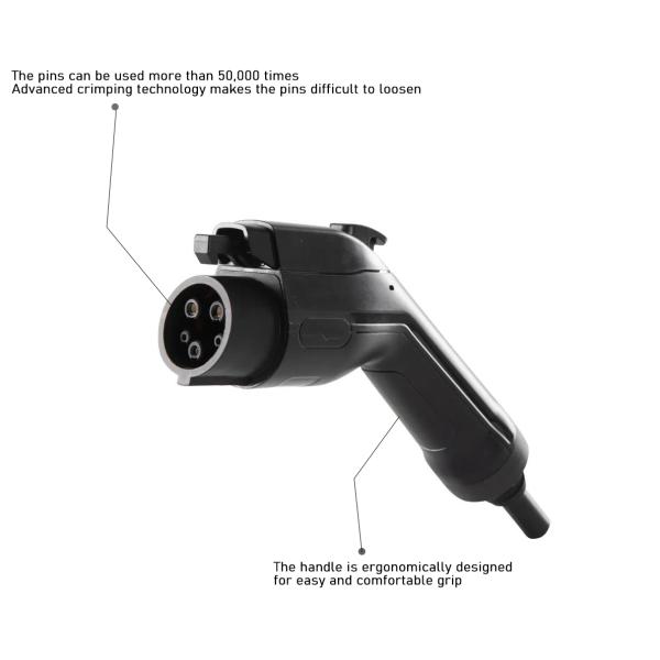 EVCOME Ev Charger Connector (220V 16A 32A 40A 48A )  Type 1  Ev Charger Plug OEM ODM CB UKCA TUV