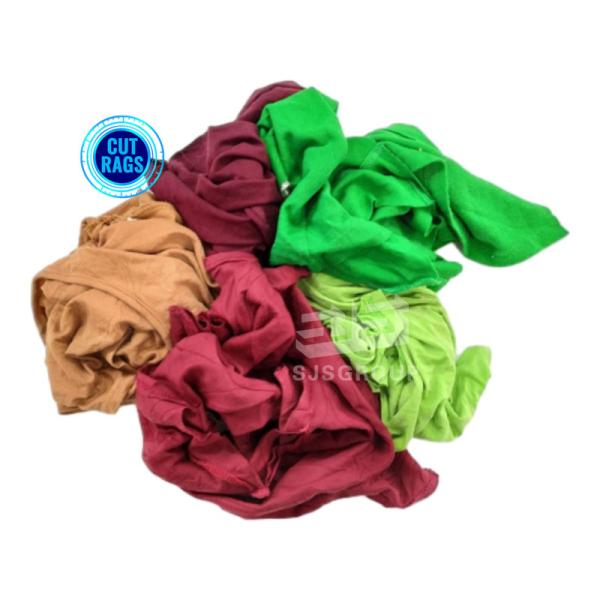 10kg 25kg compressed rags color t shirt rags cotton rags for cleaning