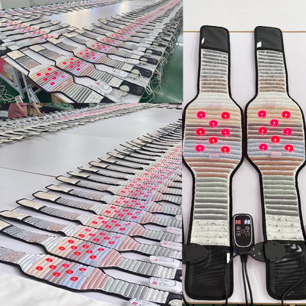 11 Kinds of Energy Stones with 8pcs Photon Lights PEMF Belt for Waist
