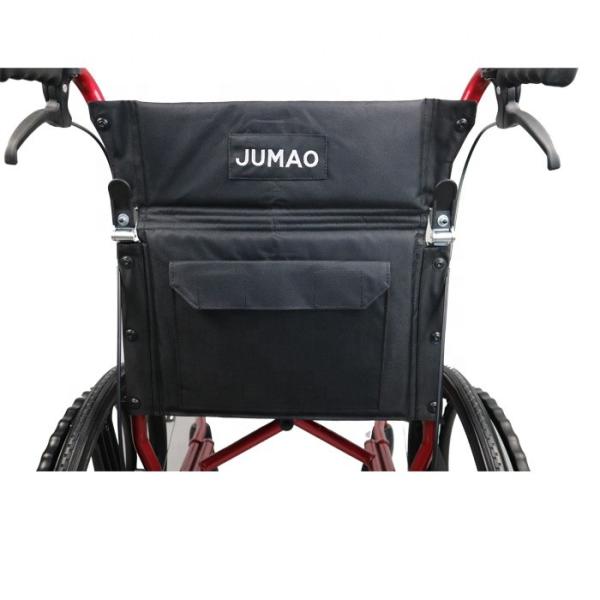 W485 19 lightweight folding detachable manual aluminum transport chair with swing away footrest