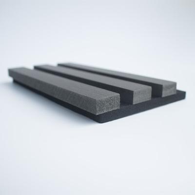600*2400*21mm 3 lados revestiu o escritório de absorção dos corredores da sala de reunião da aplicação da madeira da veneziana