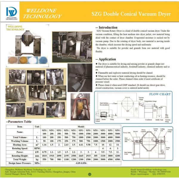 Смеситель двойного конуса из нержавеющей стали Смеситель сухого порошка Смеситель порошка Химическое мыло Смешивание порошка