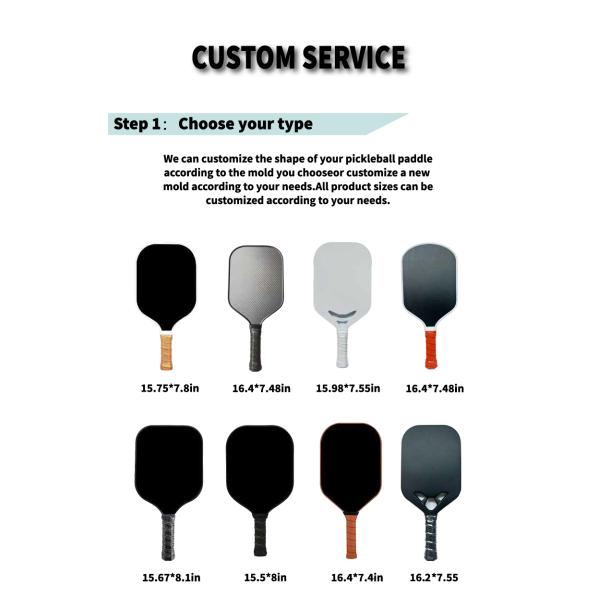5-80 Age Group Custom Thermoformed Carbon Fiber Pickleball Paddle with USAPA Approval