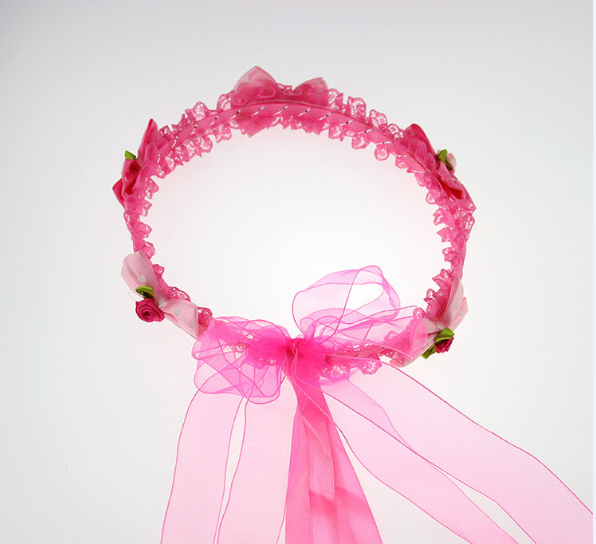 Wedding flower garland wedding accessories headdress child
