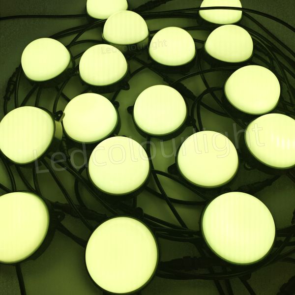 High Quality PC Base 100mm 3W DMX512 Control Addressable LED Dot Lights
