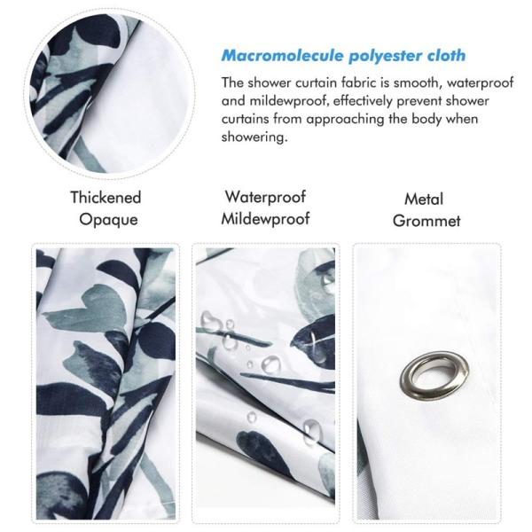 Walmart Bathroom Polyester Shower Curtain Liner for Bathroom Luxury Shower Curtain